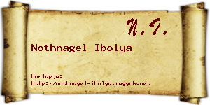 Nothnagel Ibolya névjegykártya