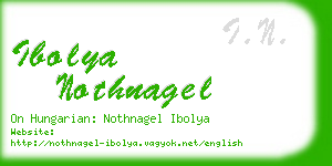 ibolya nothnagel business card